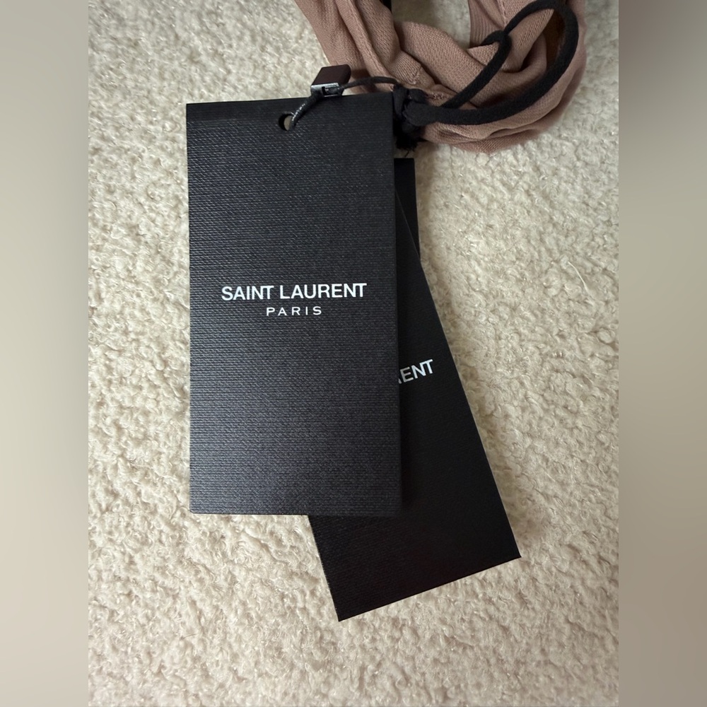 Saint Laurent Ruched Jersey Mini Dress – Brand New with Tags – Size 38 (US M) - Picture 9 of 10